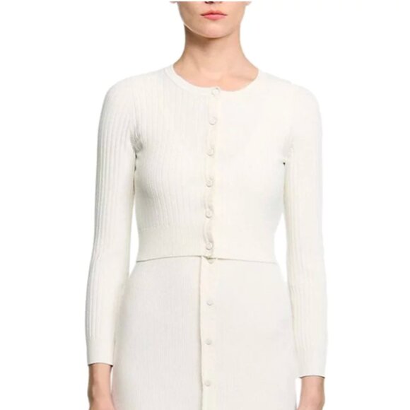 Bello Cropped Rib Knit Cardigan - Picture 1 of 5